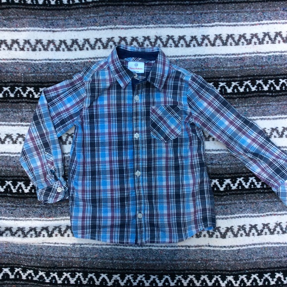 Hanna Andersson Purple Blue Shirt Size 4/100 - Picture 1 of 4
